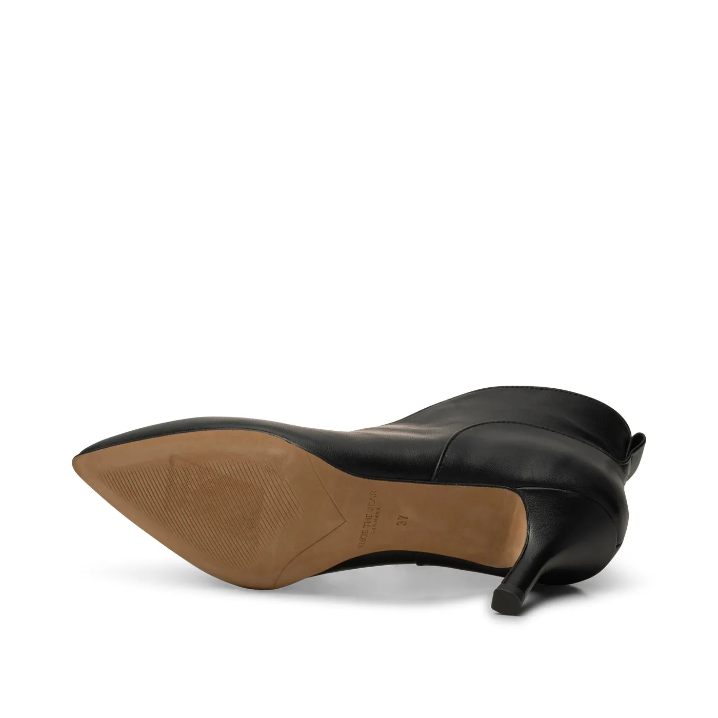 Valentine heel leather - BLACK