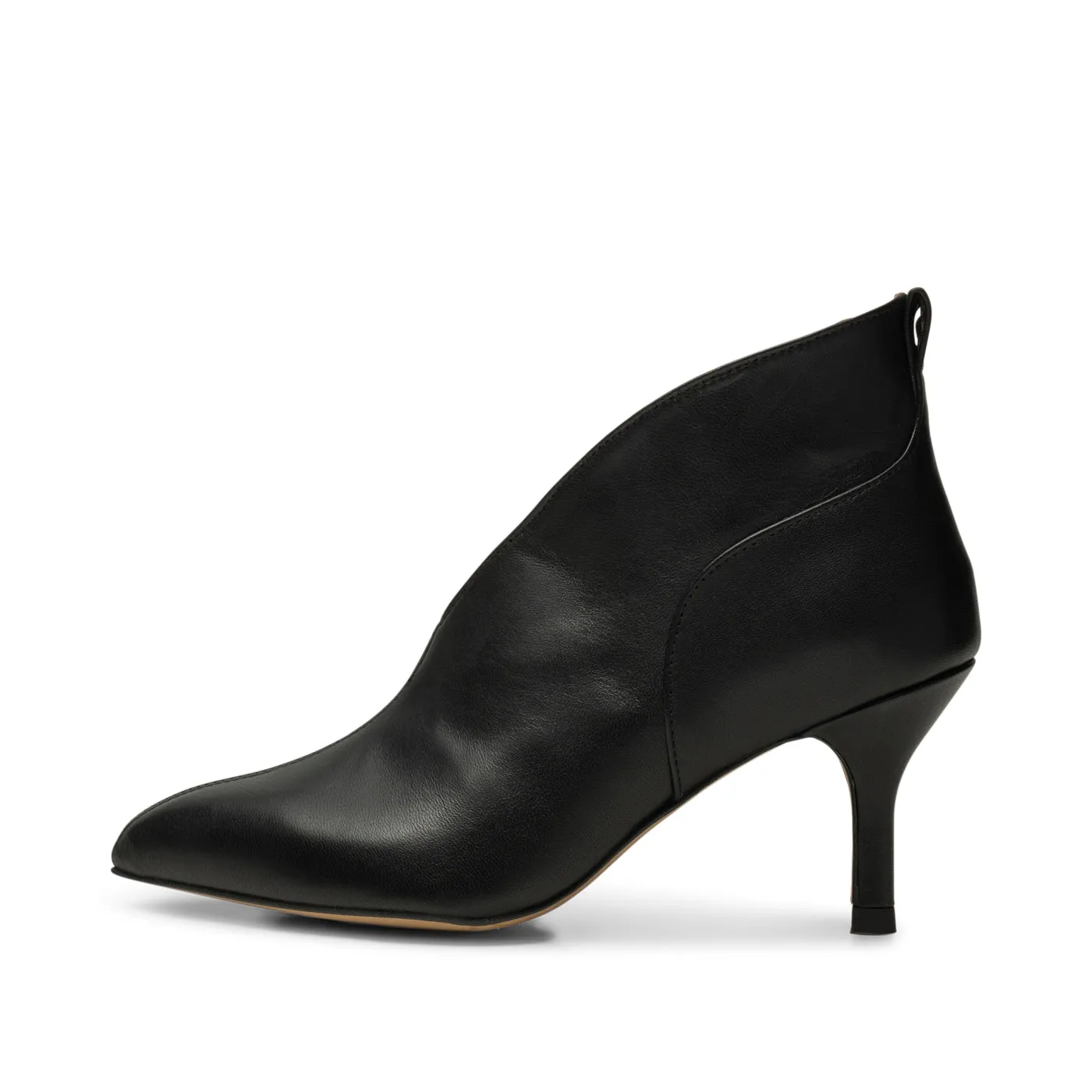 Valentine heel leather - BLACK