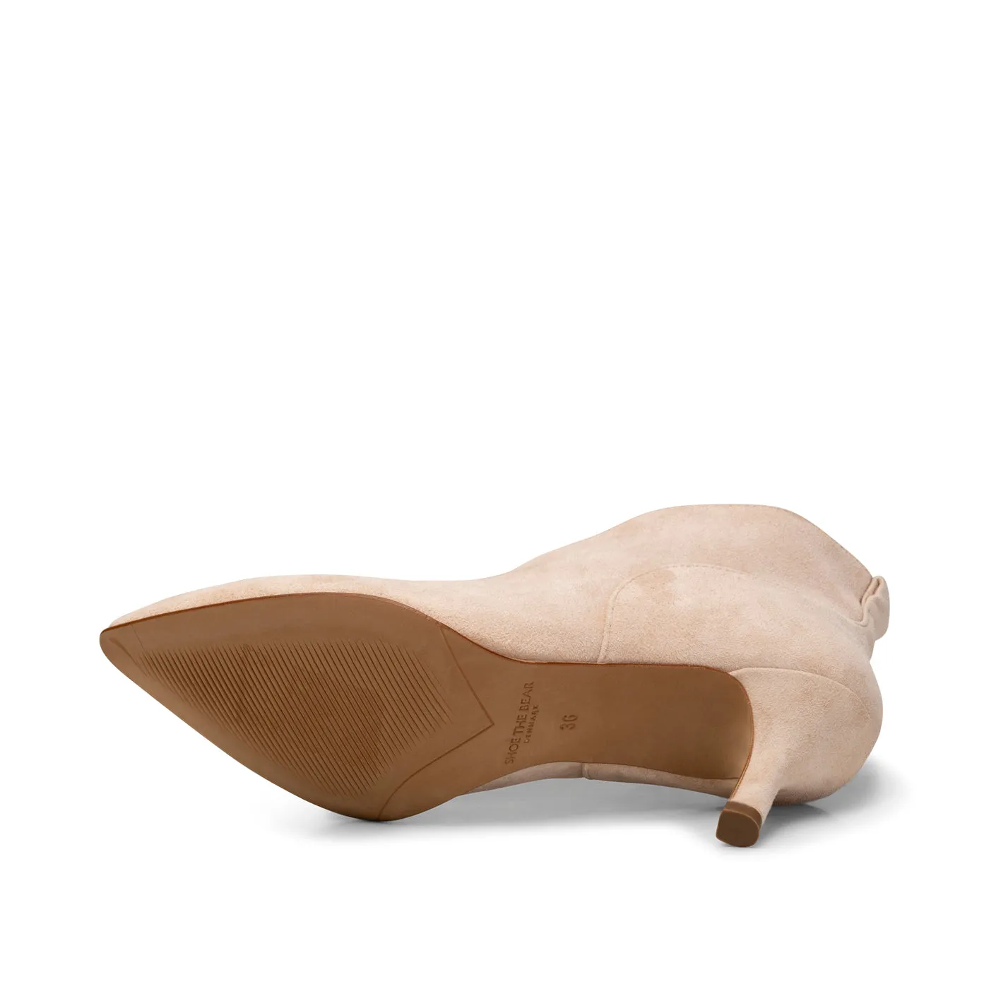 Valentine heel suede - BEIGE