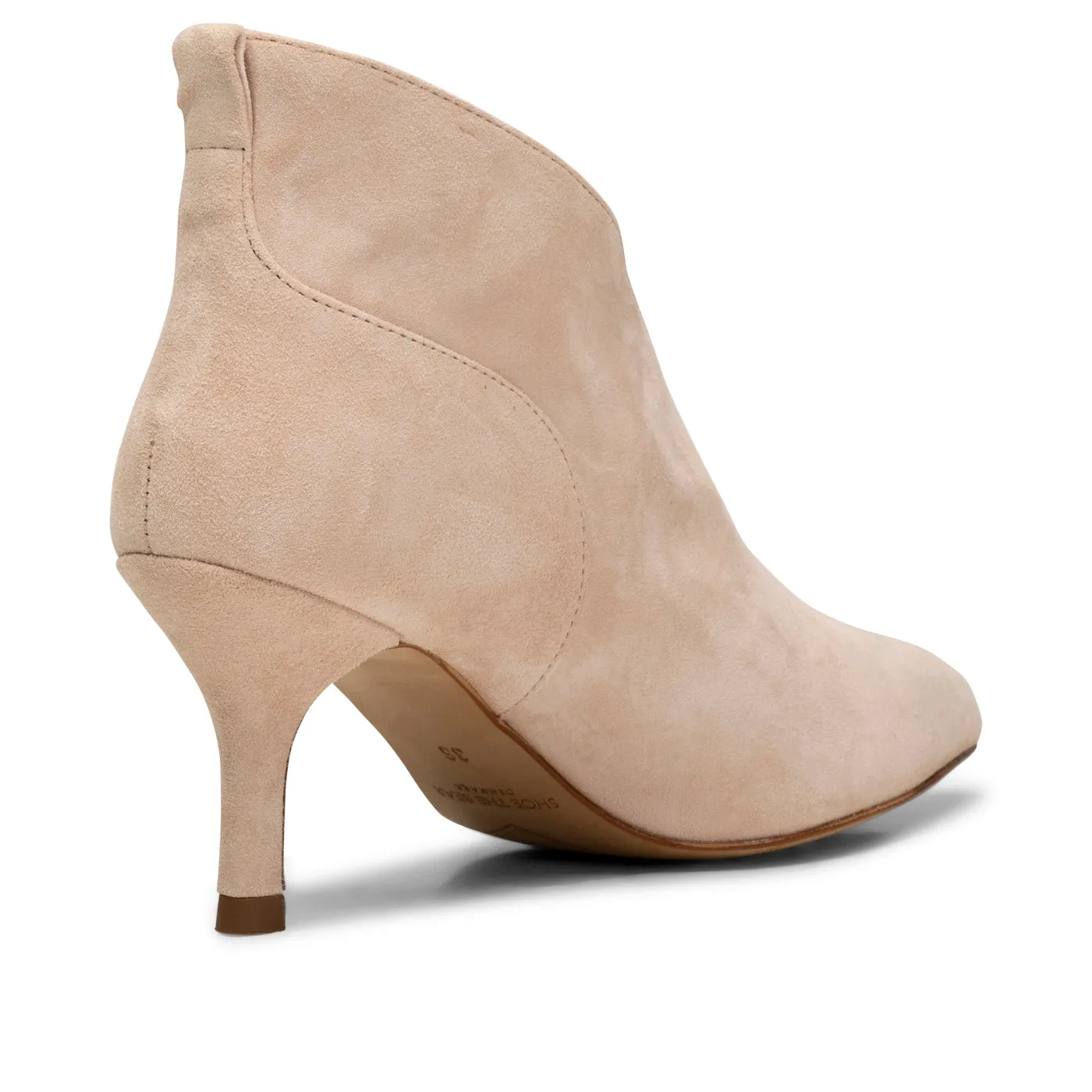 Valentine heel suede - BEIGE