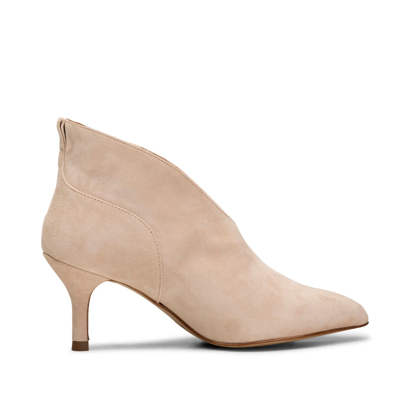 Valentine heel suede - BEIGE