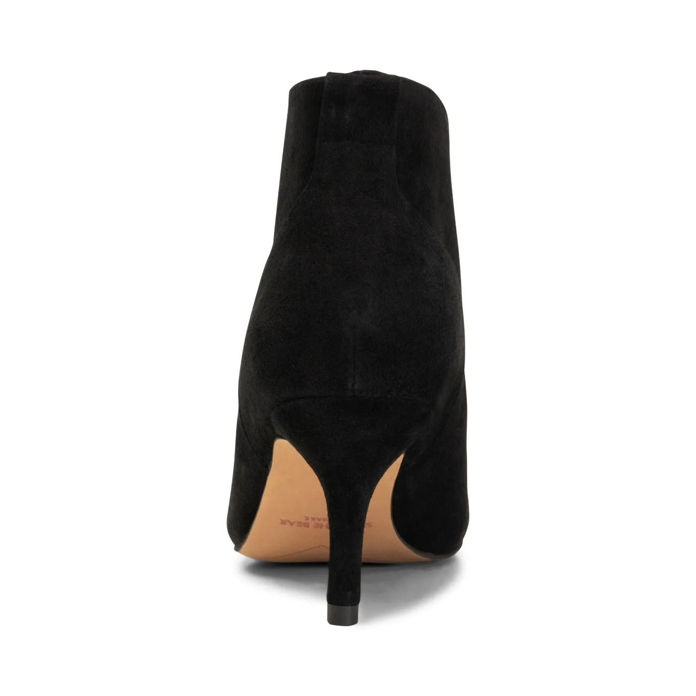 Valentine heel suede - BLACK