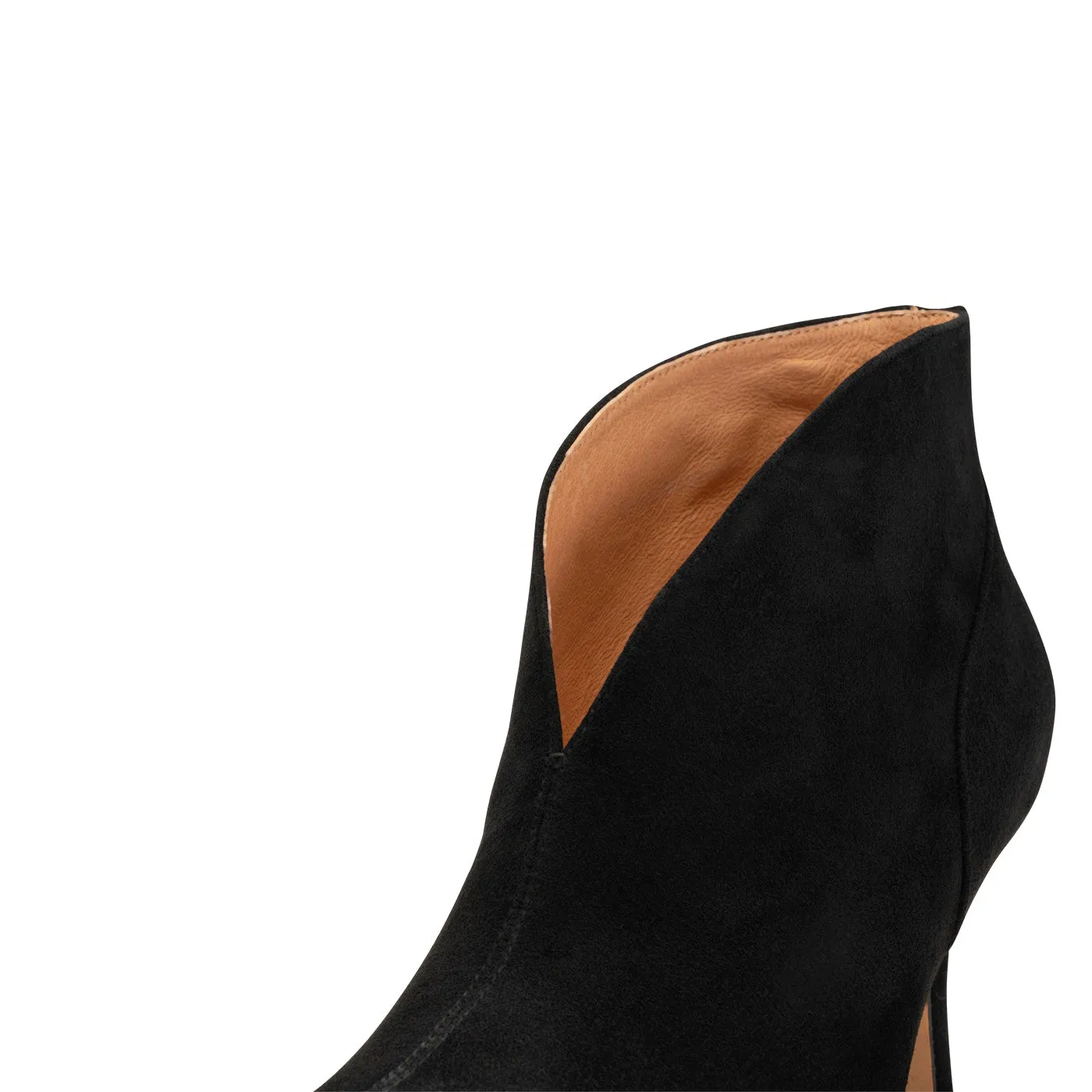 Valentine heel suede - BLACK