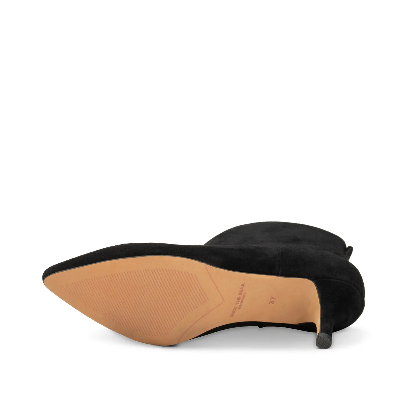 Valentine heel suede - BLACK