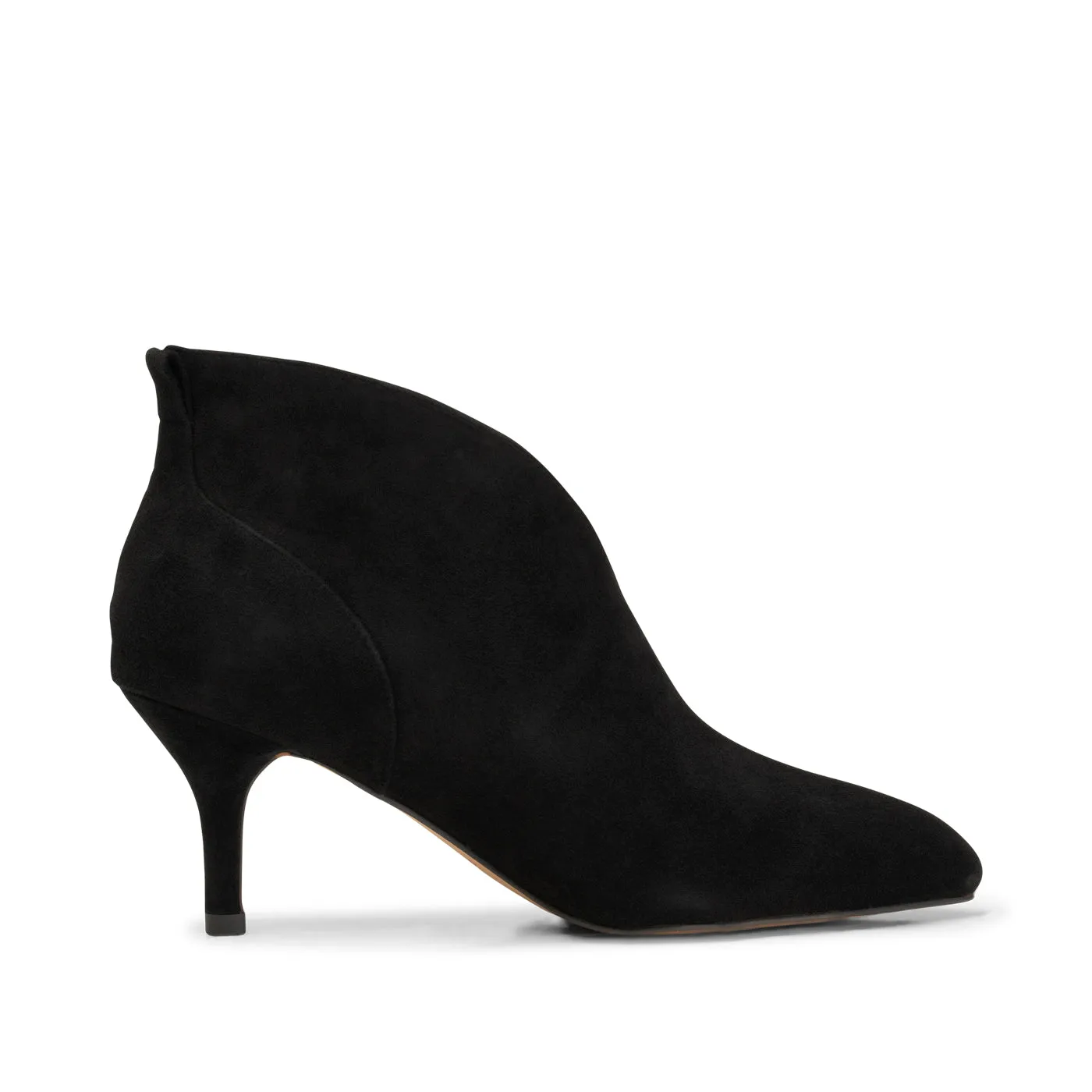 Valentine heel suede - BLACK