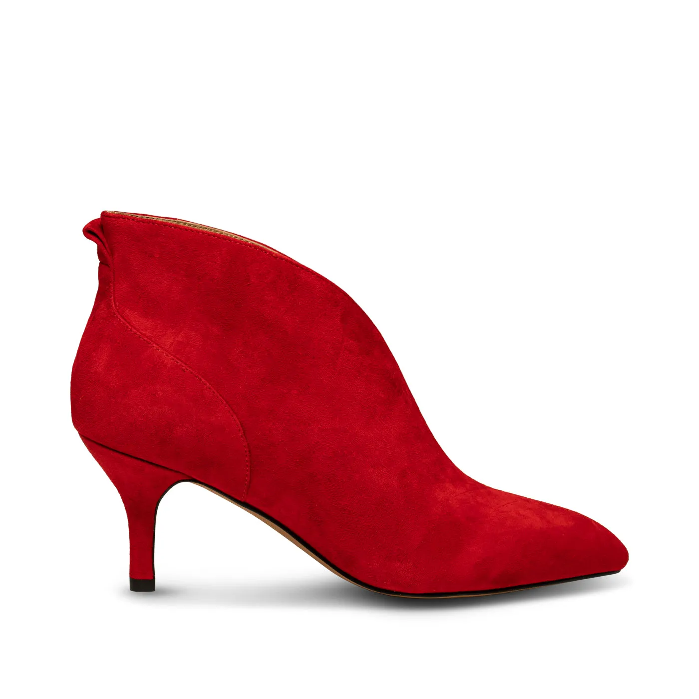 Valentine heel suede - Fire Red