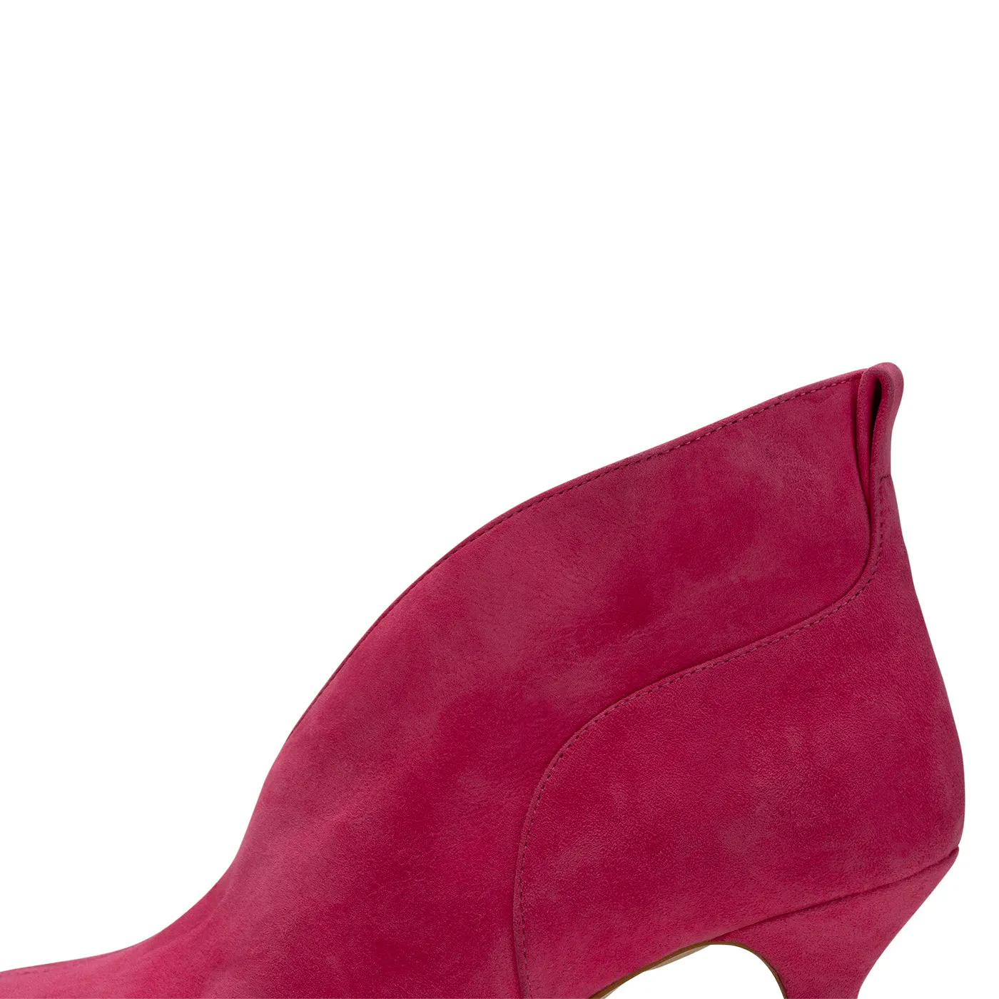 Valentine heel suede - FUCHSIA