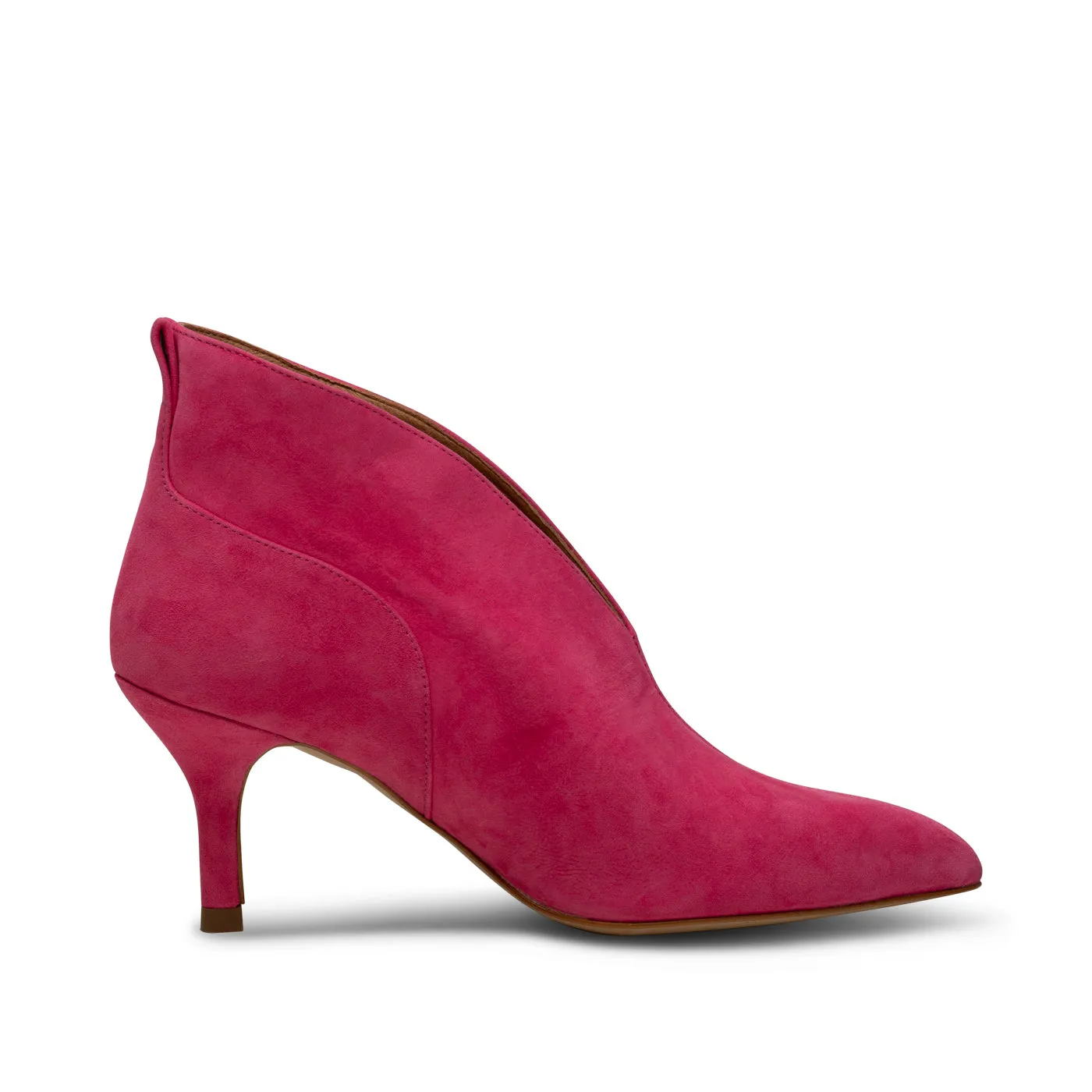 Valentine heel suede - FUCHSIA