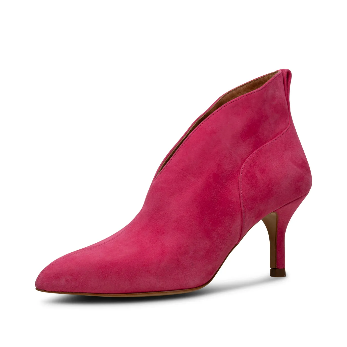 Valentine heel suede - FUCHSIA