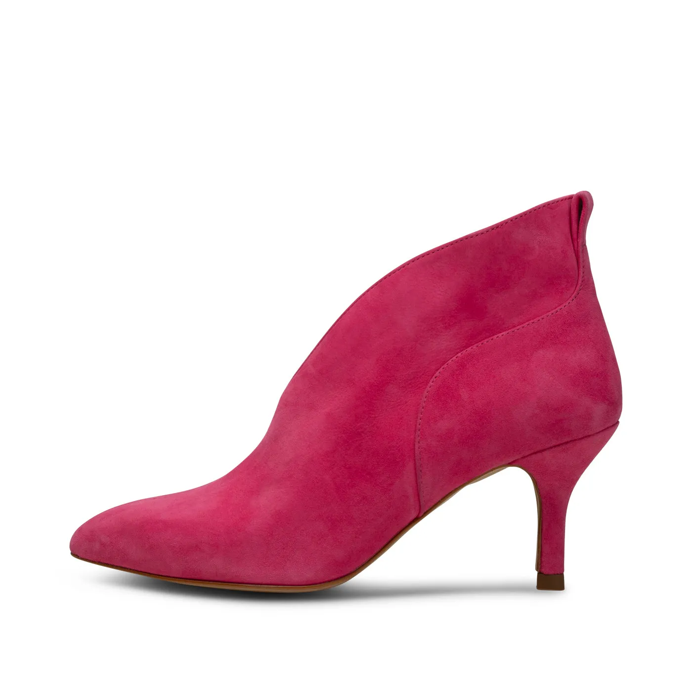 Valentine heel suede - FUCHSIA