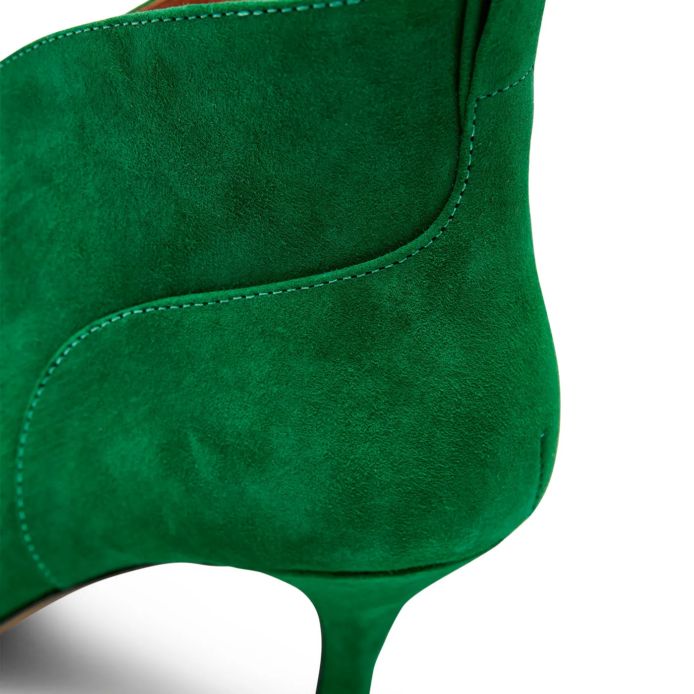 Valentine heel suede - GREEN