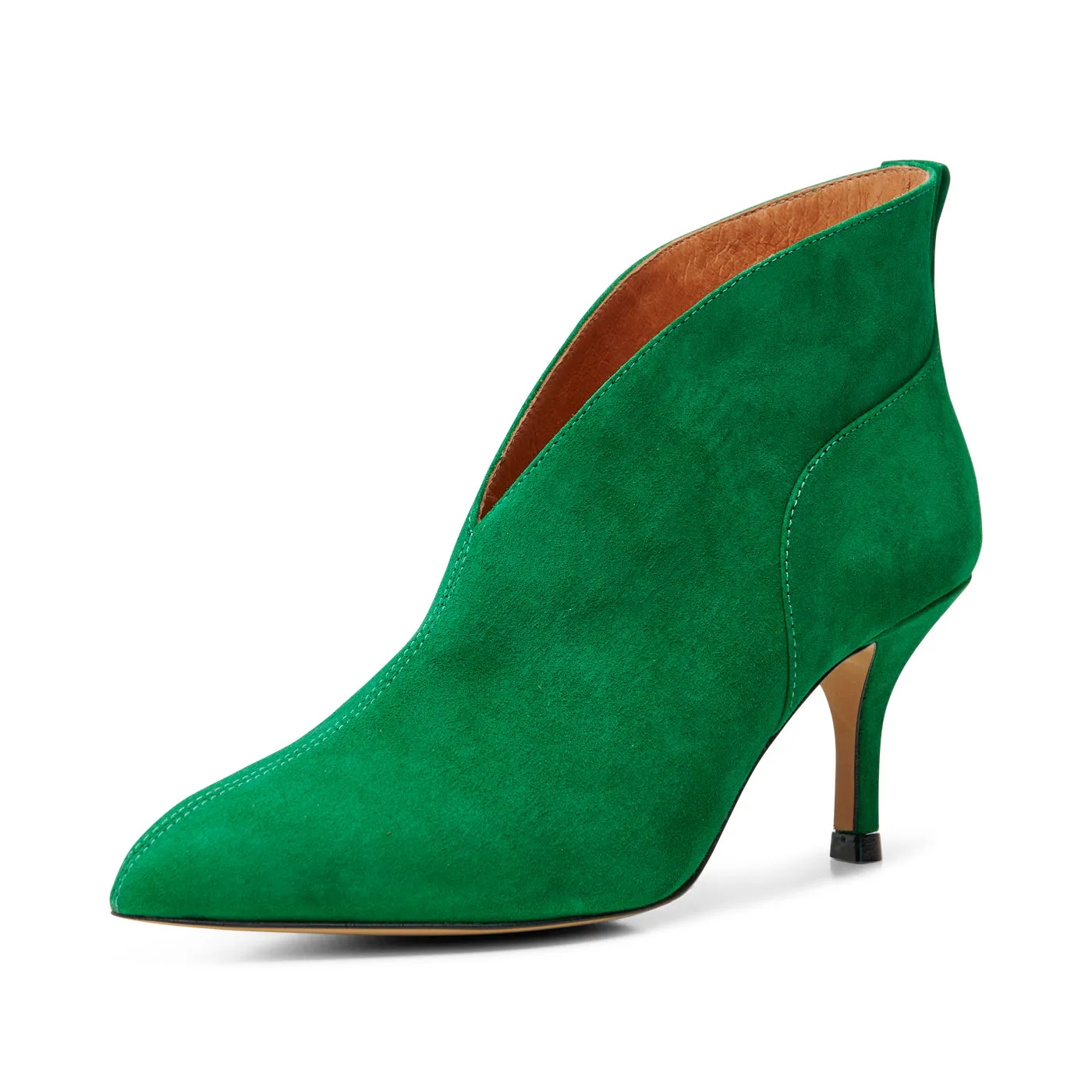 Valentine heel suede - GREEN