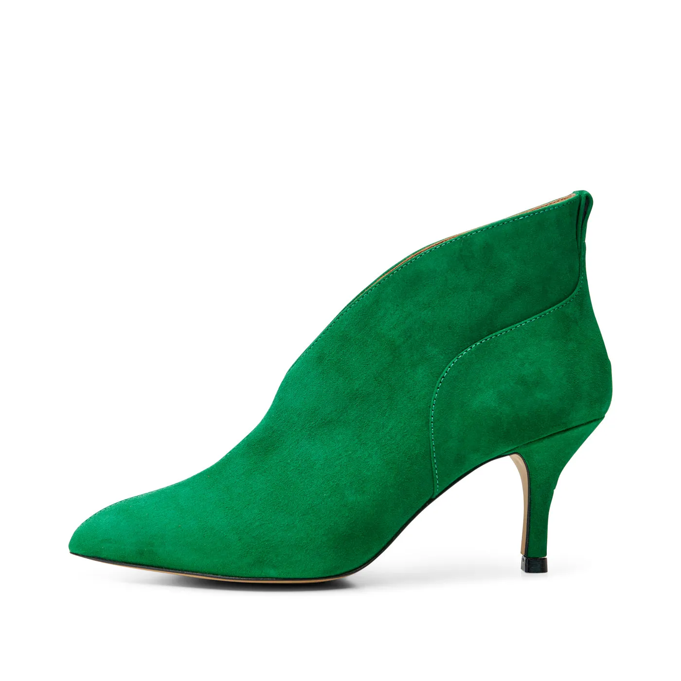 Valentine heel suede - GREEN