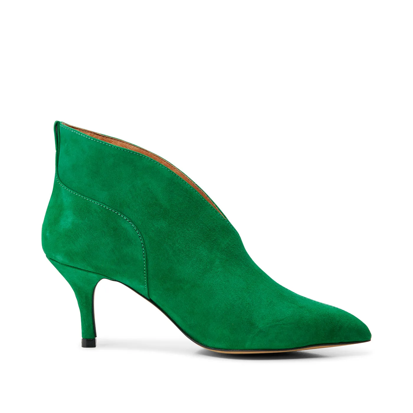 Valentine heel suede - GREEN