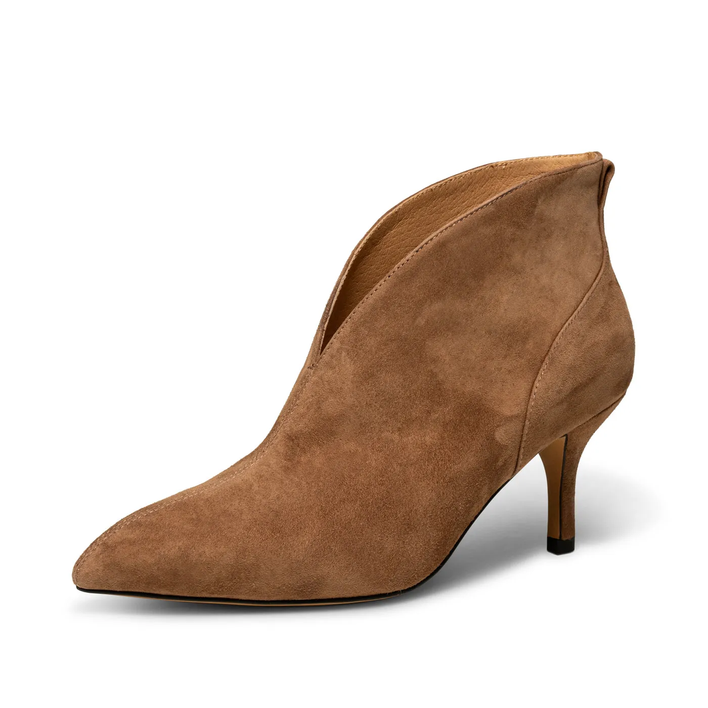 Valentine heel suede - TAN