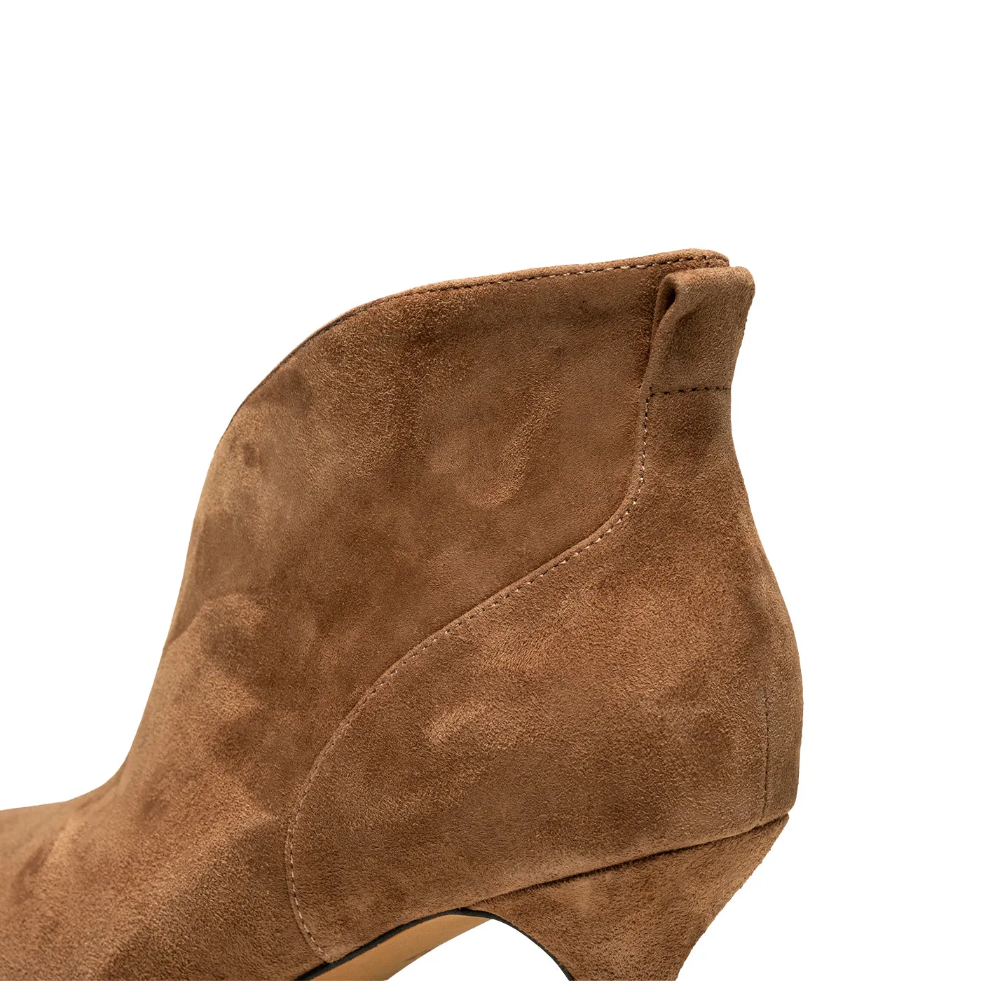 Valentine heel suede - TAN