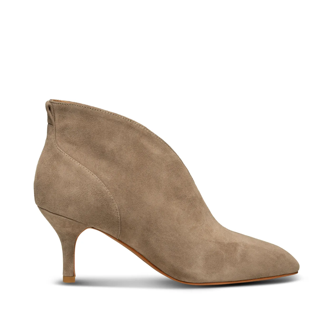 Valentine heel suede - TAUPE