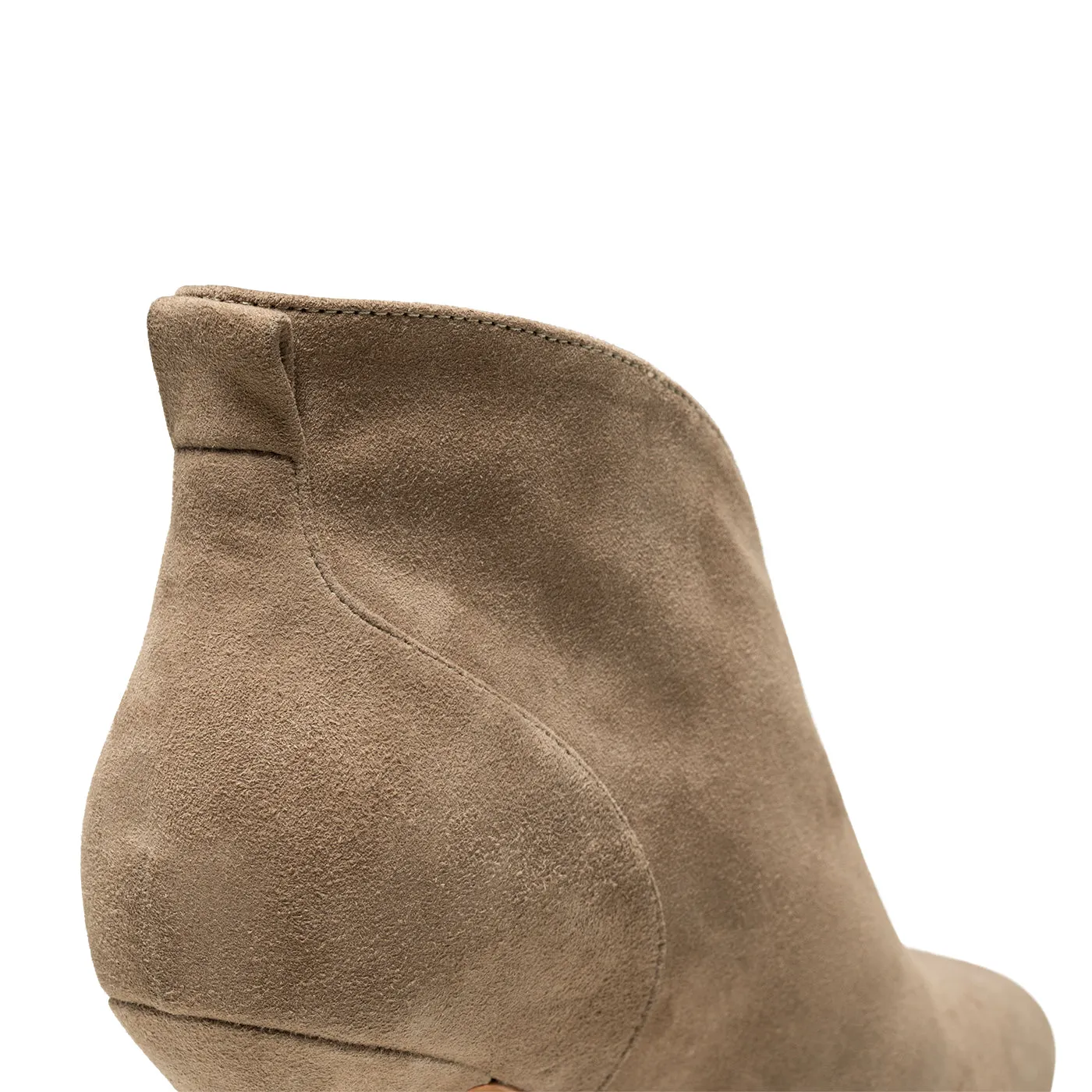 Valentine heel suede - TAUPE