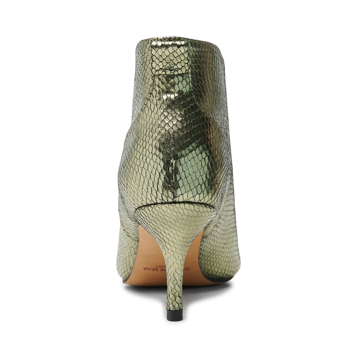 Valentine Leather Low Cut Bootie - SILVER OLIVE