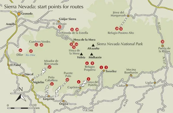 Walking and Trekking in the Sierra Nevada Guidebook