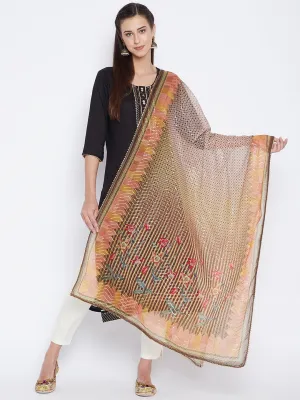 Women Multicolor Printed Georgette Dupatta