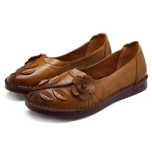 Women Shoes Genuine Leather Comfortable Causal Soft Flats