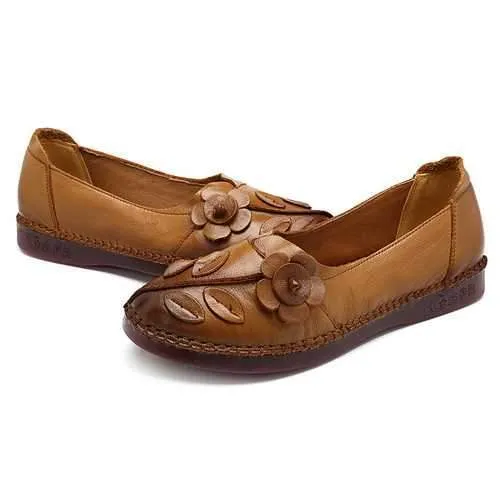 Women Shoes Genuine Leather Comfortable Causal Soft Flats