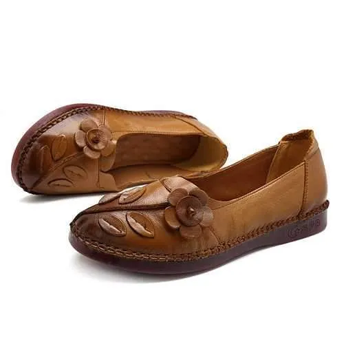 Women Shoes Genuine Leather Comfortable Causal Soft Flats