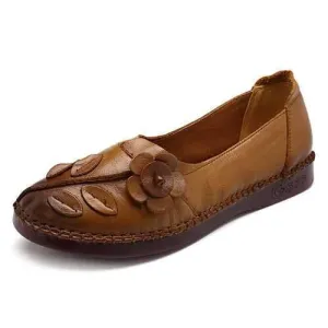 Women Shoes Genuine Leather Comfortable Causal Soft Flats