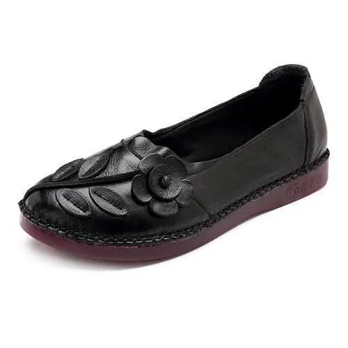 Women Shoes Genuine Leather Comfortable Causal Soft Flats