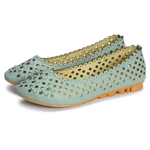 Women Shoes Hollow Out Breathable Casual Flats