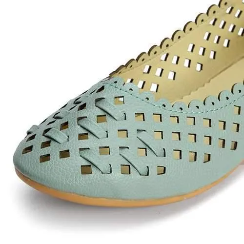 Women Shoes Hollow Out Breathable Casual Flats