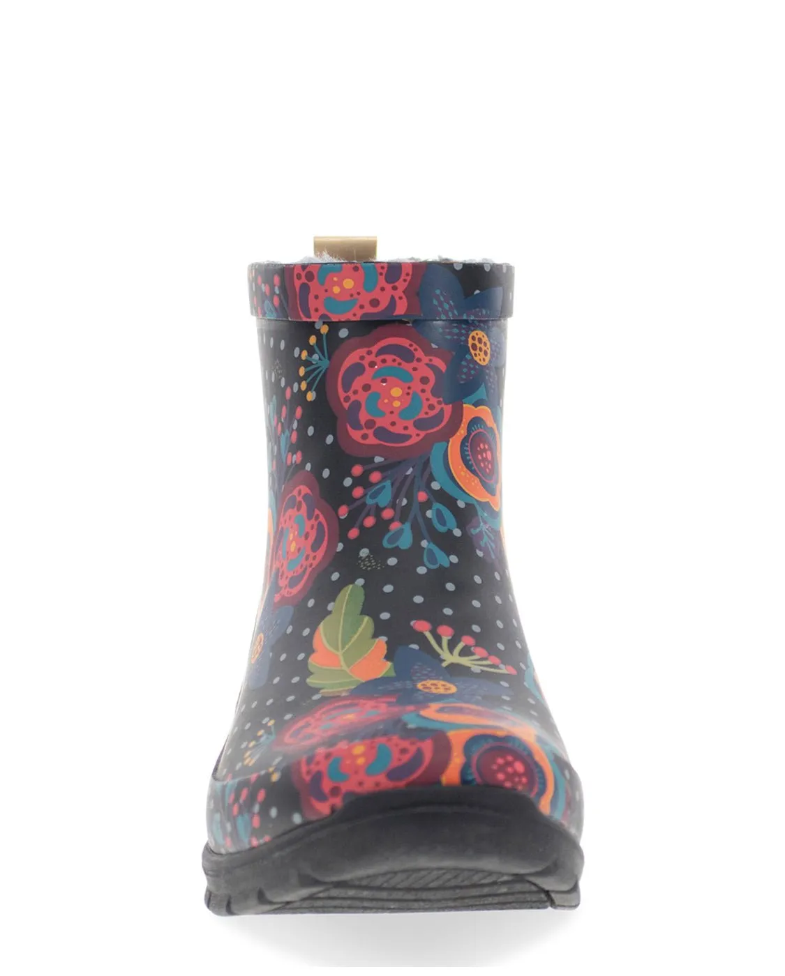 Women's Boho Bloom Ankle Rain Boot - Black