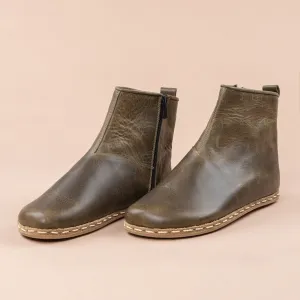 Women's Green Barefoot Boots