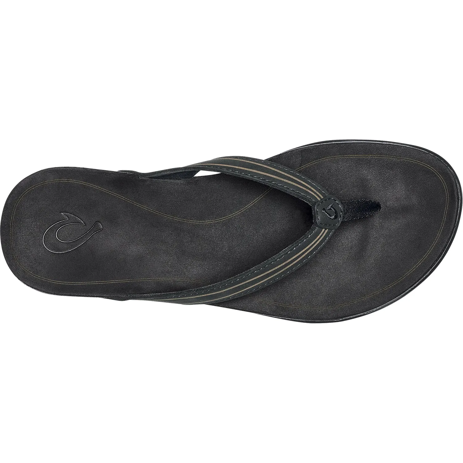 Women's OluKai Aukai Black Leather