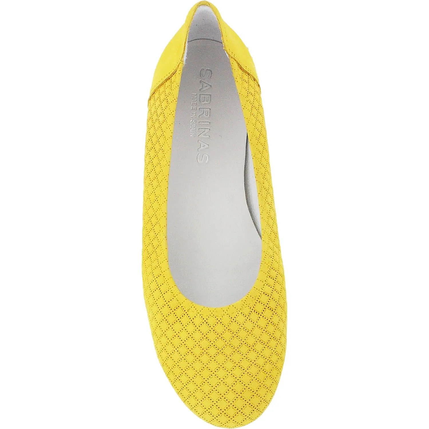 Women's Sabrinas London Quilted 41140 Yellow Nubuck