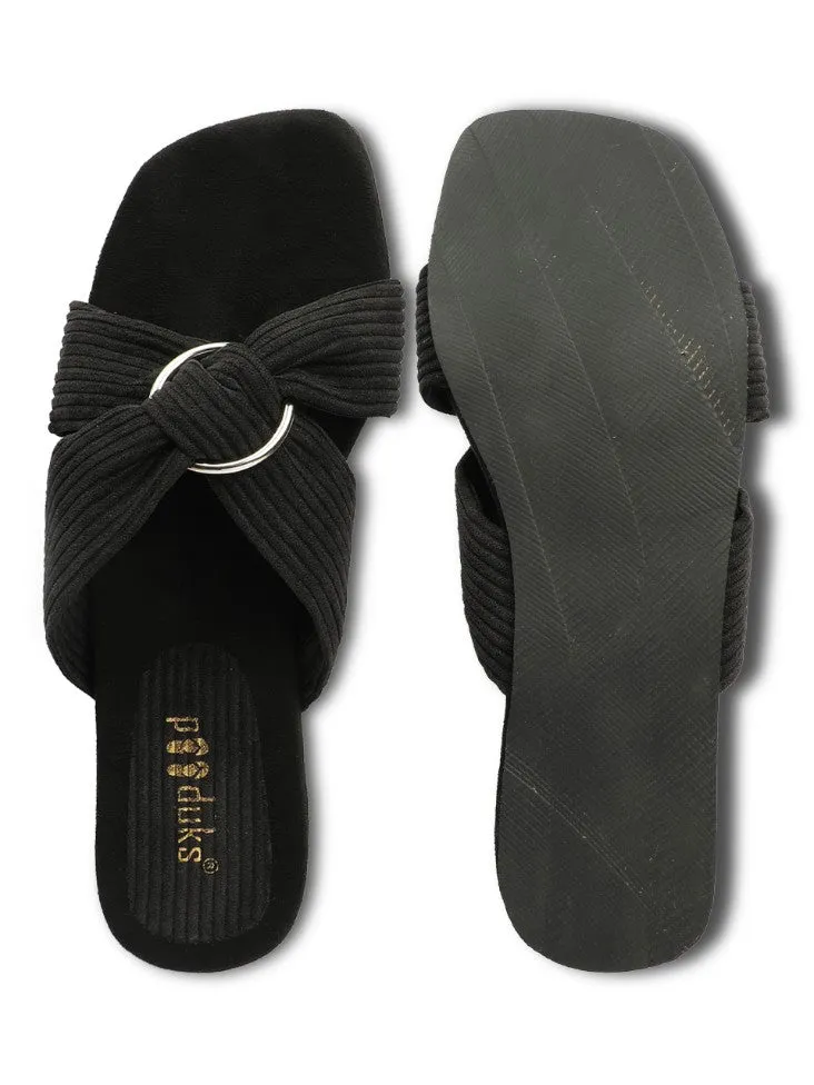 Zima Charcoal Women Flats